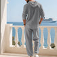 Herren Kapuze Casual Loose Top & Hose 2-teiliges Set