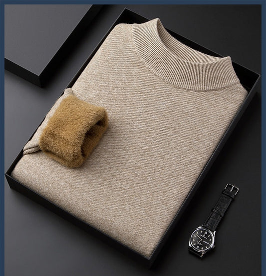 Hochwertige solide Farbe dicken Kaschmir Herren Pullover