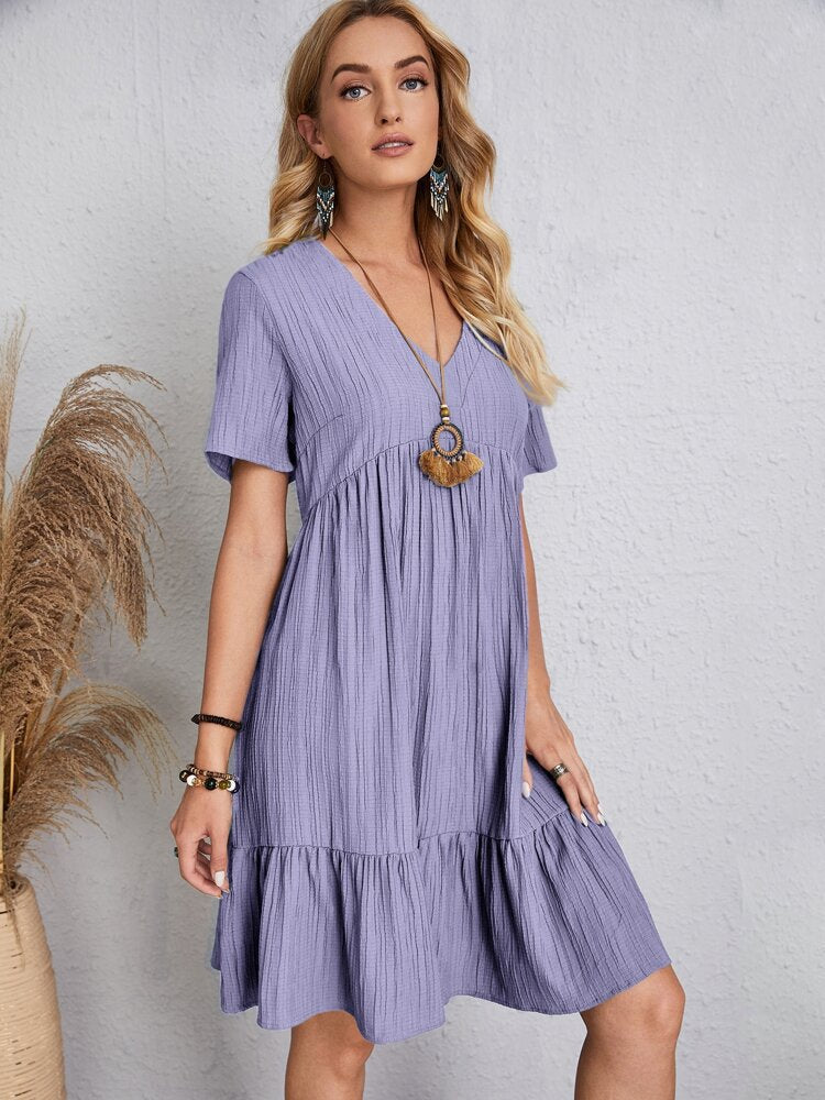 🎁Ostern Heißer Verkauf 50% Rabatt💥Kleid mit lockerer Taillenschnürung