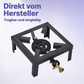 🔥 50% RABATT! 🍳 Tragbarer Propangasbrenner aus Gusseisen – Robust, langlebig & leistungsstark – Ideal für Camping, Outdoor-Kochen oder als Notfallkocher – gleichmäßige Hitzeverteilung, mit Piezozündung ⛺✨