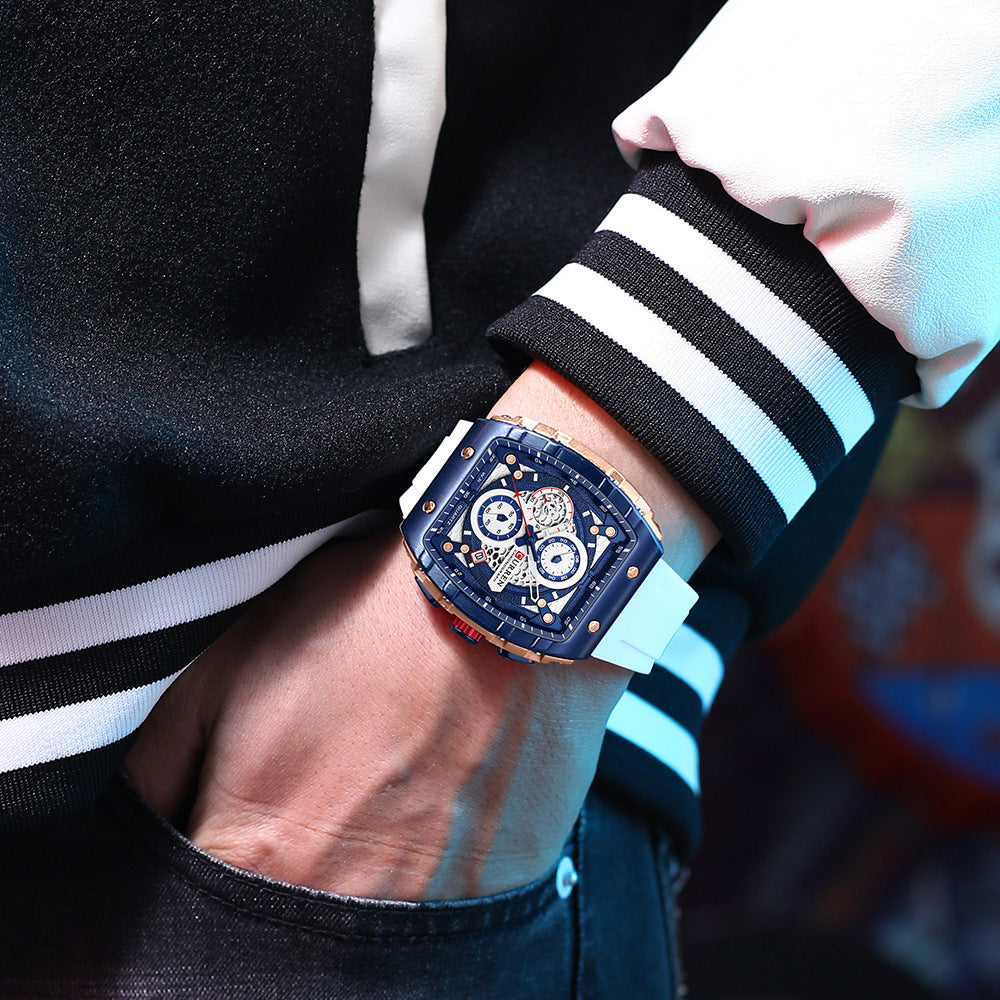 🌈Cyberpunk Futuristischer Stil⌚Multifunktionale Quarzuhr für Männer