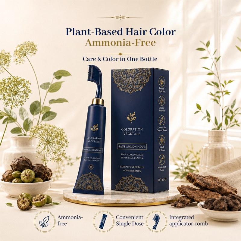 🌿✨ JETZT 50 % RABATT! !✨🌿 Natürliche Haarfarbe-Kamm für den Heimgebrauch