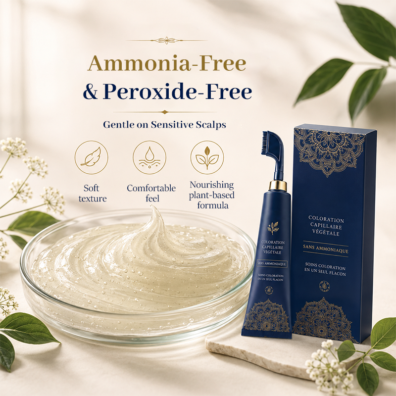 🌿✨ JETZT 50 % RABATT! !✨🌿 Natürliche Haarfarbe-Kamm für den Heimgebrauch
