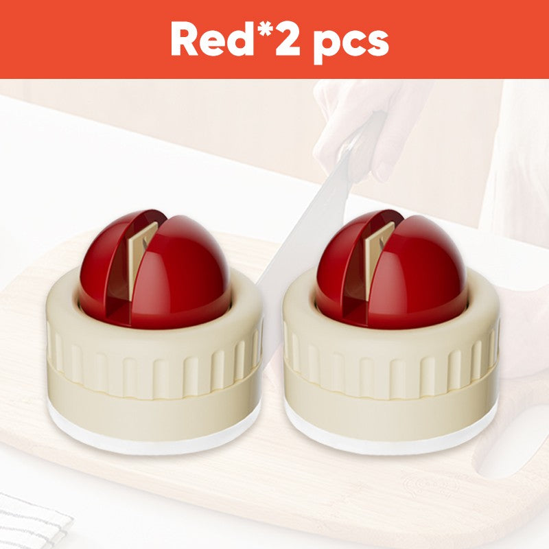 📢⏰ 50% RABATT! 🔪 Mini-Messerschärfer mit Saugnapf – 2 Schleifstufen, für alle Messer, 10 Sekunden 🧲✨