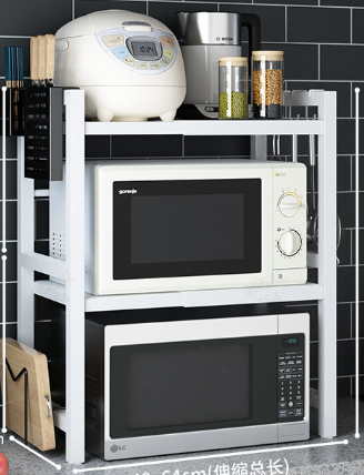 🧰 50% RABATT! 🍳 Erweiterbares Mikrowellenregal – Verstellbar, 75 kg & mit Haken ✨