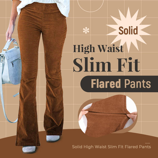 💕Hochtaillierte, schlanke Mikro-Cordhose mit elastischer Taille Lounge-Hose