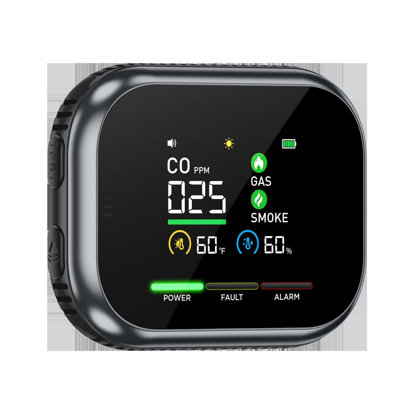 ❄️Sommerfrische 50 % Rabatt!🏠Multigas-Alarm mit LCD-Display – CO-, Gas- und Rauchmelder mit Temperatur-, Luftfeuchtigkeits- und Batterie-Backup