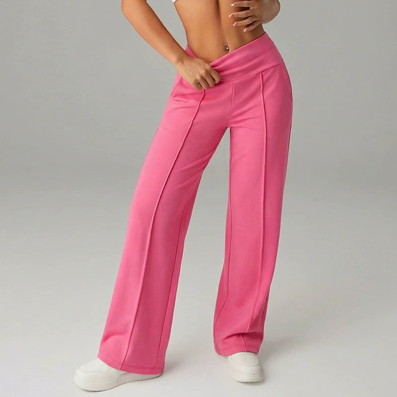 ⌛ Nur noch 3 Tage – 49% auf alles! ⏰ 50.000+ VERKAUFT!💕 Damen-Unifarbene Weite Straight-Leg-Hose