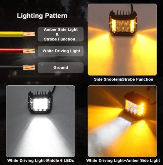 🎅50% RABATT✨ Doppelseitige LED-Warnleuchten für Autos – Zweifarbig, superhell und sicher (Universell für Autos, LKWs, Motorräder und mehr!)