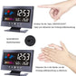 🔥bestes Geschenk-45% Rabatt🔥Digitaler LED-Temperatur- und Luftfeuchtigkeitsmonitor, Wettervorhersage, LED-Tischwecker