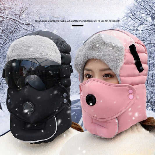 🎁Weihnachts-Sonderverkauf – 50 % Rabatt💝Thermische Kappe mit abnehmbarer Atemventilmaske