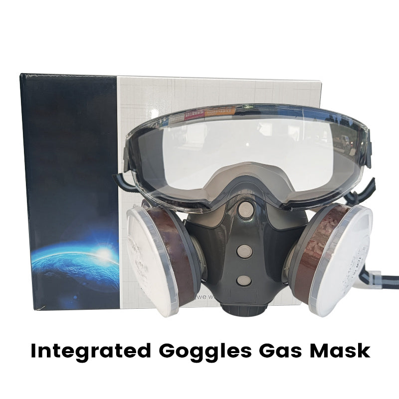 💎 50% RABATT! ⛑️ Aktivkohle-Anti-Staub-Doppeltank-Gasmaske – Doppelfilter, Gas- & Partikelschutz, inkl. Schutzbrille 🔥