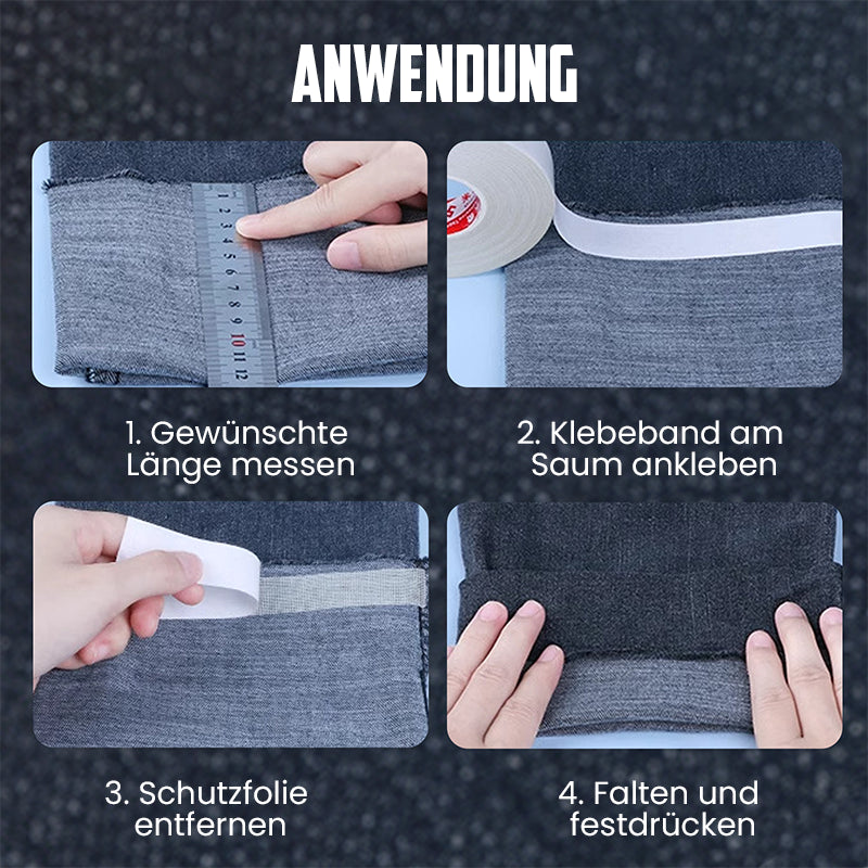 Waschbares Klebeband für Hosenumschläge