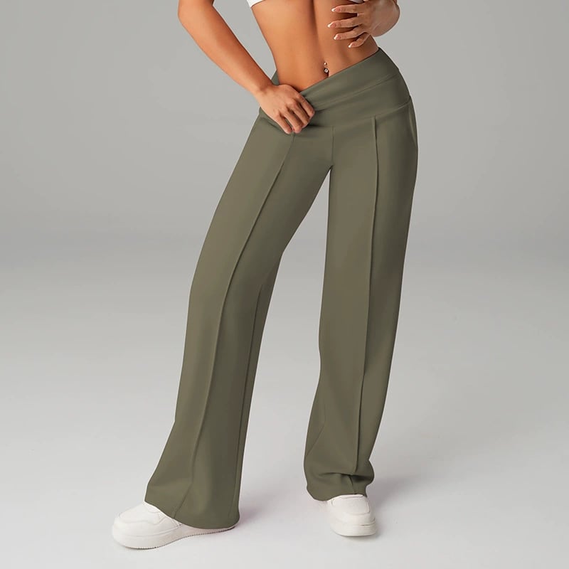 ⌛ Nur noch 3 Tage – 49% auf alles! ⏰ 50.000+ VERKAUFT!💕 Damen-Unifarbene Weite Straight-Leg-Hose