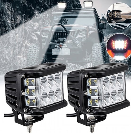 🎅50% RABATT✨ Doppelseitige LED-Warnleuchten für Autos – Zweifarbig, superhell und sicher (Universell für Autos, LKWs, Motorräder und mehr!)