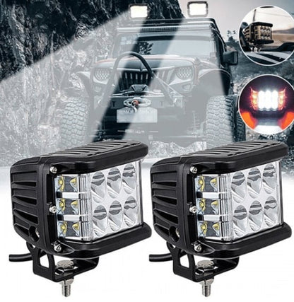 🎅50% RABATT✨ Doppelseitige LED-Warnleuchten für Autos – Zweifarbig, superhell und sicher (Universell für Autos, LKWs, Motorräder und mehr!)