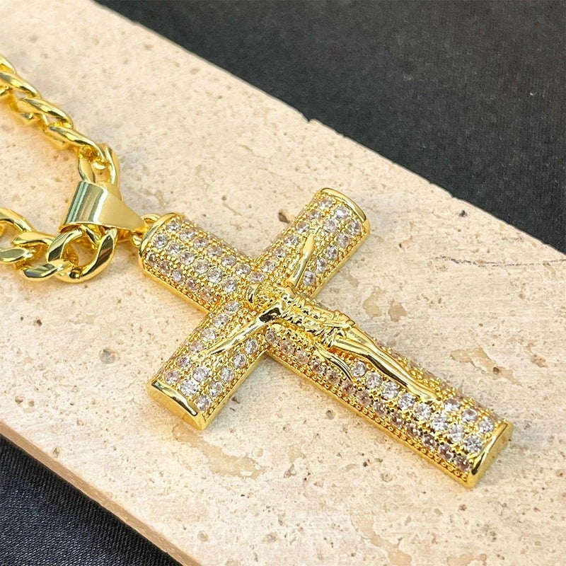 ✝️Jesus-Kruzifix-Anhänger-Halskette