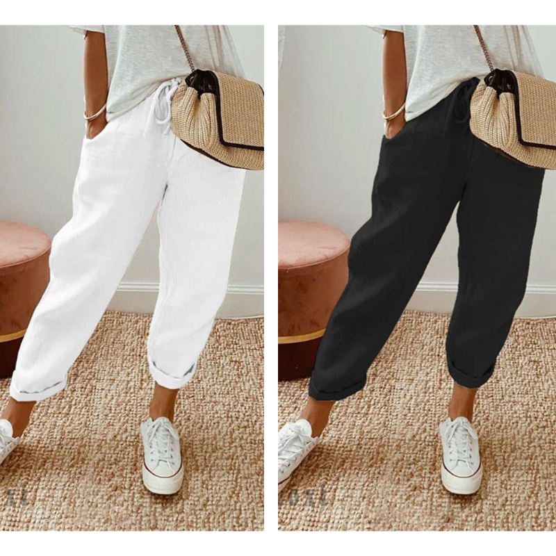 💕58% RABATT💕Lässige Baumwoll- und Leinenhosen für Damen