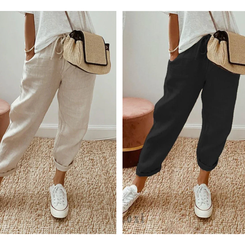 💕58% RABATT💕Lässige Baumwoll- und Leinenhosen für Damen