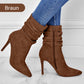 👠Spitze Stiefeletten mit Absatz