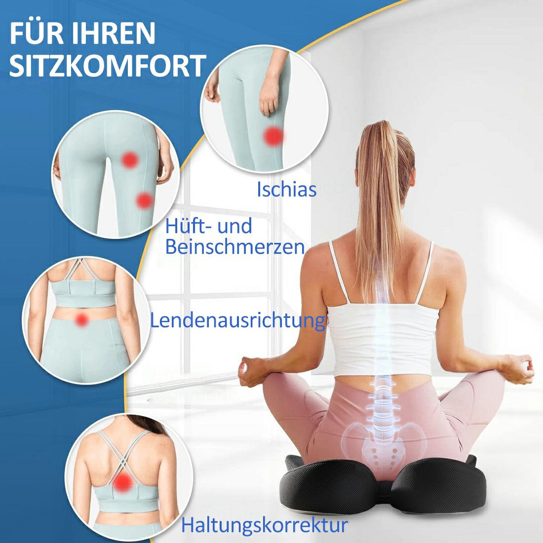 ✨LETZTER TAG VERKAUF 50% RABATT✨Ergonomisches Sitzkissen aus Memory-Schaumstoff