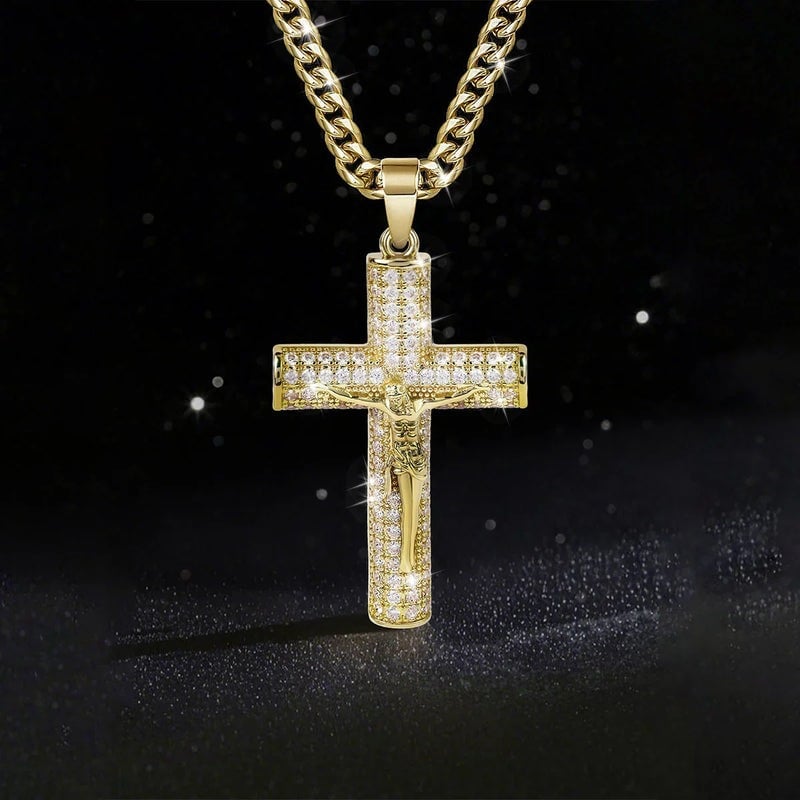 ✝️Jesus-Kruzifix-Anhänger-Halskette