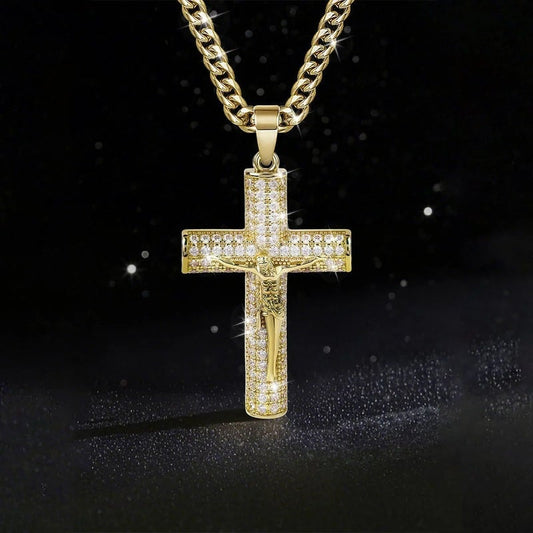 ✝️Jesus-Kruzifix-Anhänger-Halskette
