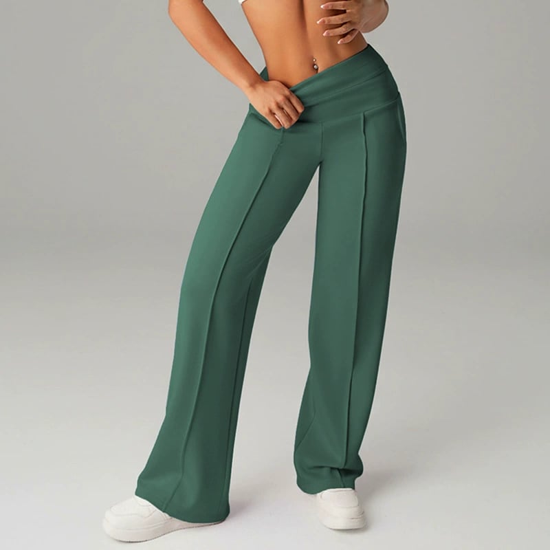 ⌛ Nur noch 3 Tage – 49% auf alles! ⏰ 50.000+ VERKAUFT!💕 Damen-Unifarbene Weite Straight-Leg-Hose