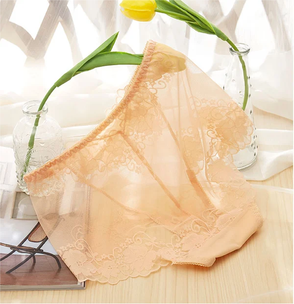 ⏰Letzter Tag – 1 kaufen, 2 gratis dazu!!!💋Handgefertigte Seidenspitzen-Höschen für Damen😍