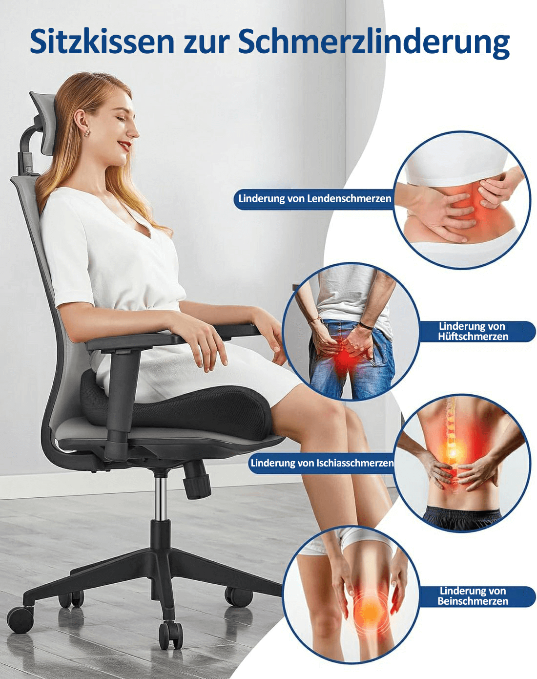 ✨LETZTER TAG VERKAUF 50% RABATT✨Ergonomisches Sitzkissen aus Memory-Schaumstoff