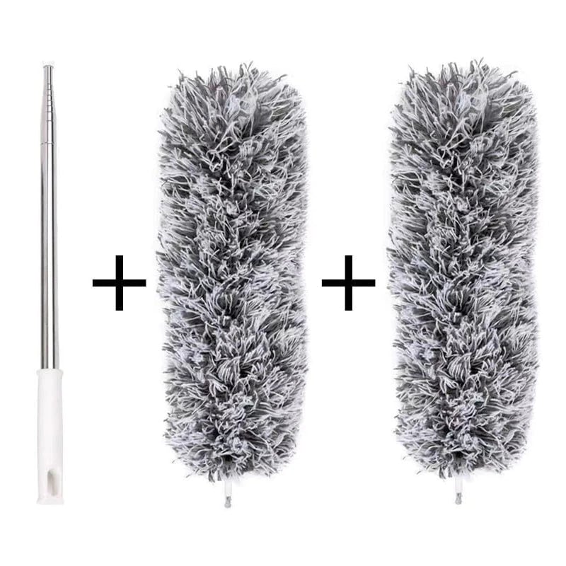 🧹Teleskop-Staubwedel mit flexiblem Mikrofaser-Kopf für Decken und schwer erreichbare Stellen
