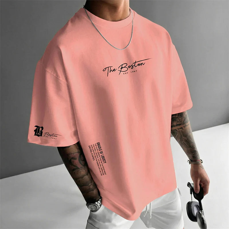 👕🏙️ 50% RABATT JETZT! Herren Urban Style Loose Fit T-Shirt – Premium Baumwollmix, Lässiger Oversize-Schnitt & Grafikdruck ✨