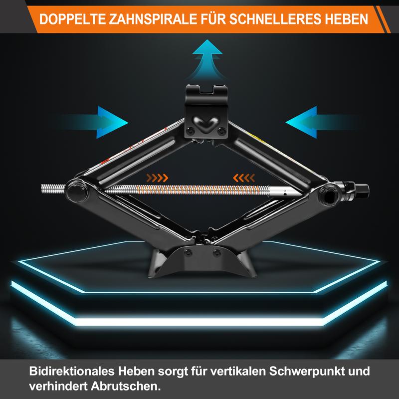 Handbetätigter Wagenheber Kraftsparender Schraubenschlüssel für Autos