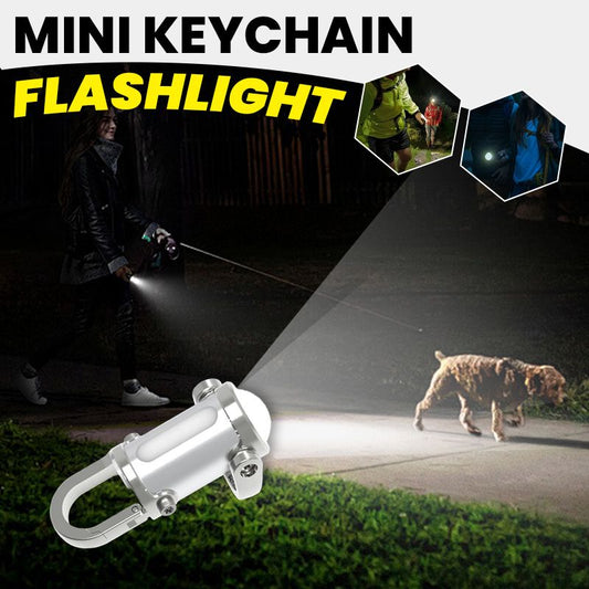 🔥Heißer Verkauf🔥1200LM Superhelle Mini-Schlüsselanhänger-Taschenlampe Wasserdicht