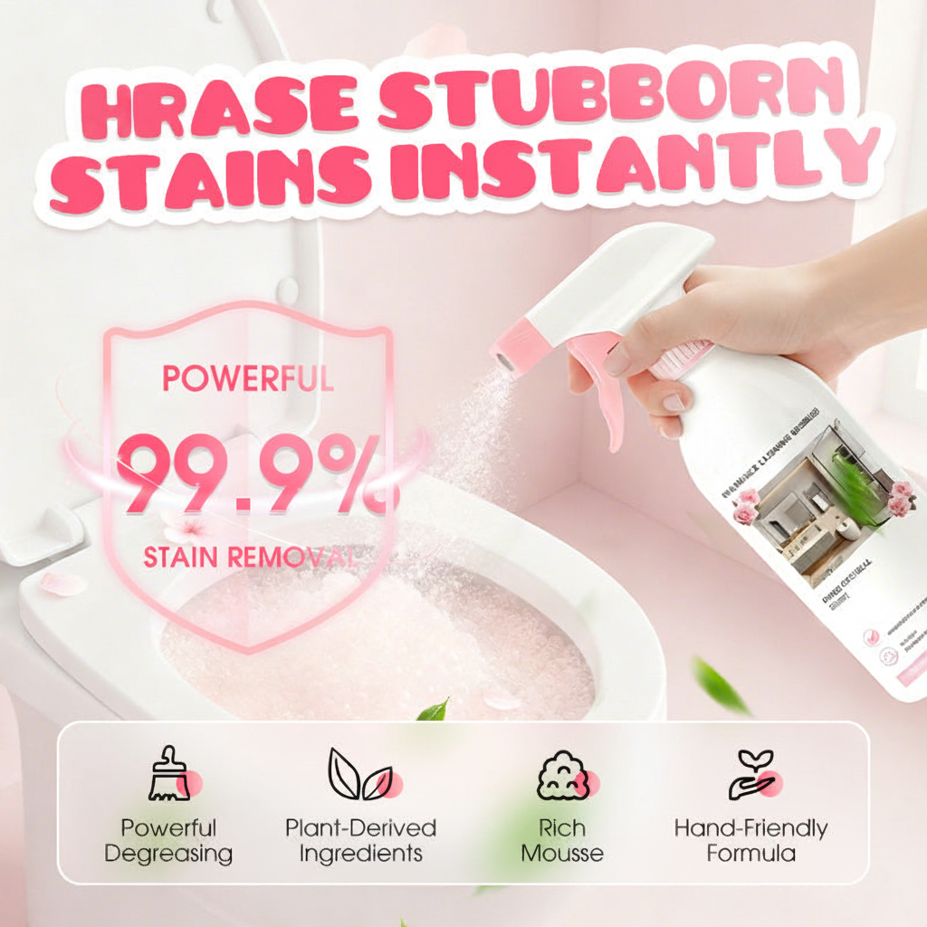 🥳Heißer Sonderangebot 2026🥳💞Über 50.000 verkaufte Exemplare! 🚿✨ 50 % Rabatt! Multifunktionales Badreinigungsspray