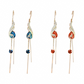 ✨Peacock tassel earrings