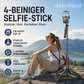 📱 4-beiniger Selfie-Stick für Smartphones – stabiler Stand, flexibel einsetzbar & vielseitig – perfekt für Selfies, Gruppenfotos, Vlogs & Videoanrufe – kompakt & leicht zu transportieren | Versandfrei