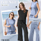 🌺2025 Neu eingetroffen - 50% OFF🌺2025 Neue Frauen Casual Cap Sleeve Top Wide Leg Crop Pants Zweiteilige Sets