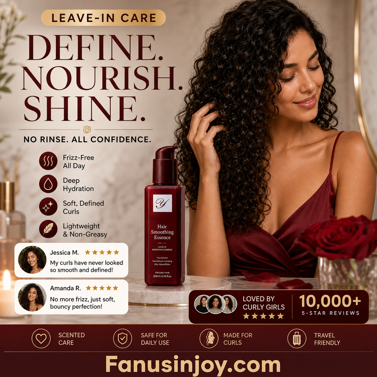 💆‍♀️ 50% Rabatt!✨ Pflegende Leave-in-Haarkur für frizziges Haar – mühelos glattes & stylisches Haar