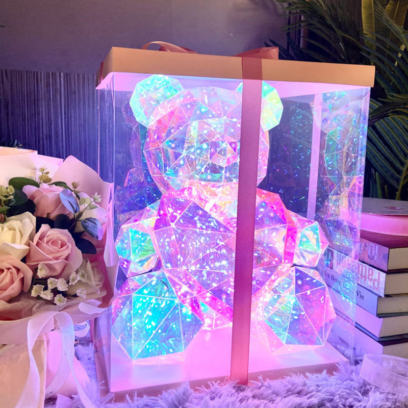 💕Valentinstags-Special – 57 % Rabatt🎁 Bunter, leuchtender Bär