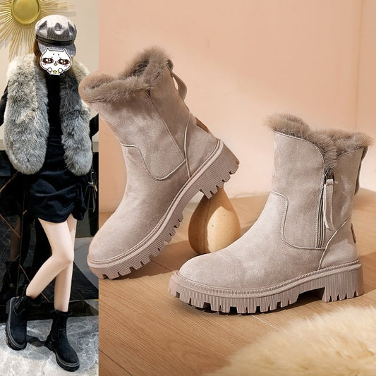 ❄️Damen-Winter-Fleece-Schneestiefel⚡Neu eingetroffen Sale-50 % Rabatt