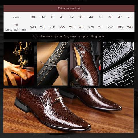 🔥2025 Neue Heiße Verkauf🔥Herrenschuhe aus Leder mit Krokodilmuster