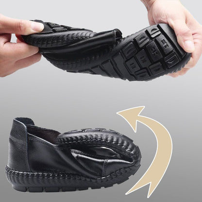 Herren-Schuhe aus weichem Leder, lässige Slipper