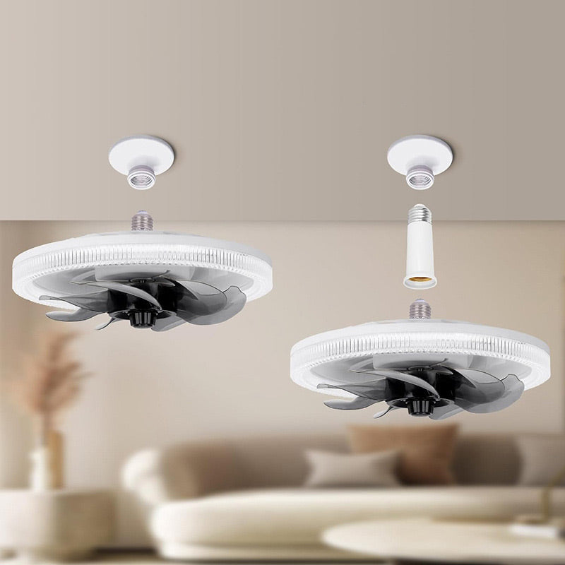 💥2-in-1 stummes, einstellbares Ventilatorlicht mit Fernbedienung