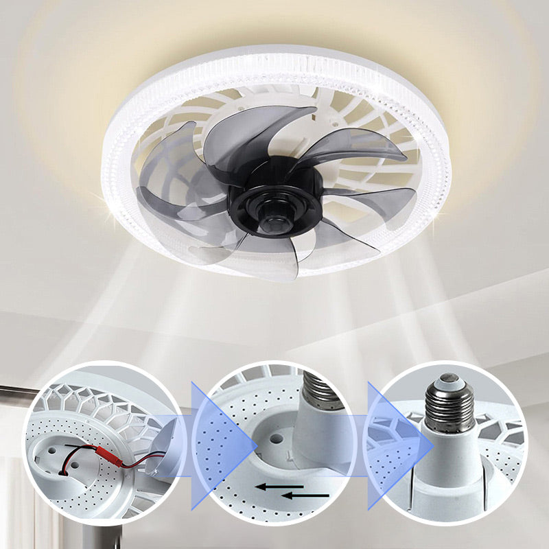 💥2-in-1 stummes, einstellbares Ventilatorlicht mit Fernbedienung