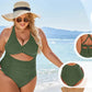 🔥SOMMERSCHLUSSVERKAUF 49% RABATT🔥Damen Push-up Tummy Control Badeanzüge V-Ausschnitt Cutout Badeanzüge