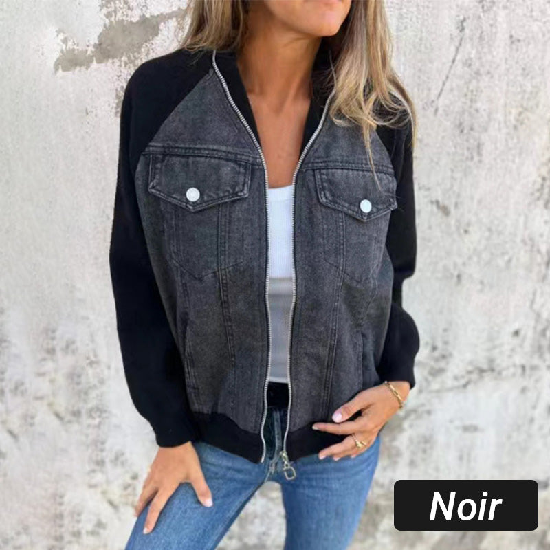 Sommerschlussverkauf Neue Produkte 49 % Rabatt🍃🔥Neue modische kreative Denim-Spleißjacke für Damen