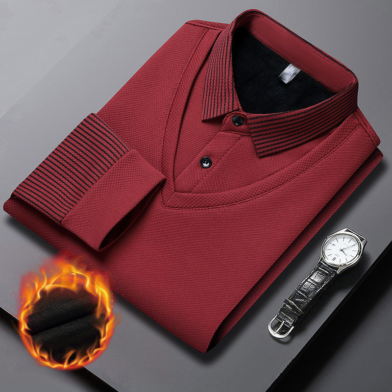 ⏳Zeitlich begrenzter 50 % Rabatt💥Herren Kragen Falsches Zwei-Teile Strickhemd