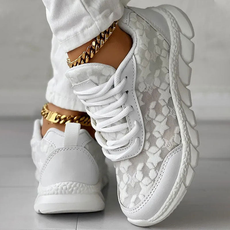 🌸Spätsommerschlussverkauf 🌸Zeitlich begrenzt 38 % RABATT💕Je mehr Sie kaufen, desto höher ist der Rabatt💕【35-44】Atmungsaktive Sneakers mit runder Zehe und Spitze