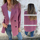 💕Modischer einfarbiger Langarm-Blazer